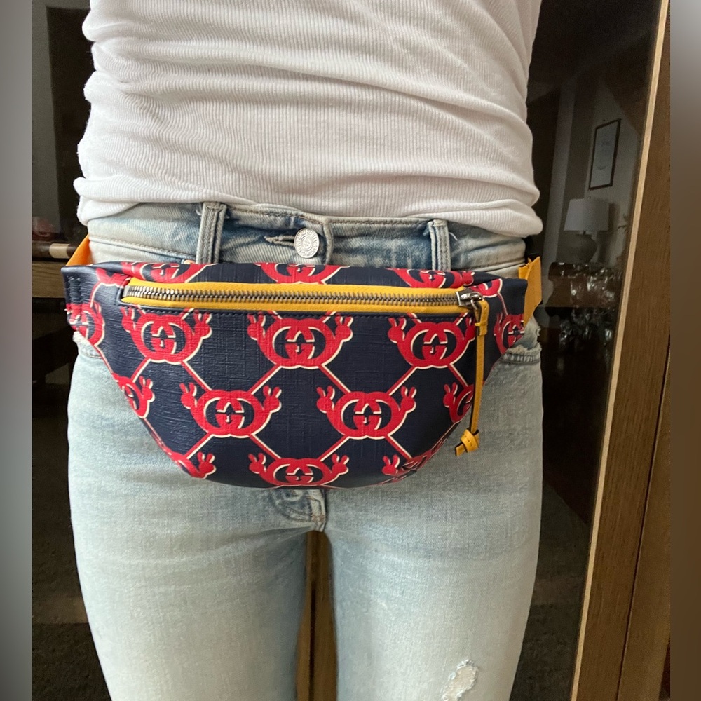 Gucci Kids Children’s Waist Belt Fanny Pack Interlocking G Snail 🐌 ✌🏼 - Picture 12 of 14